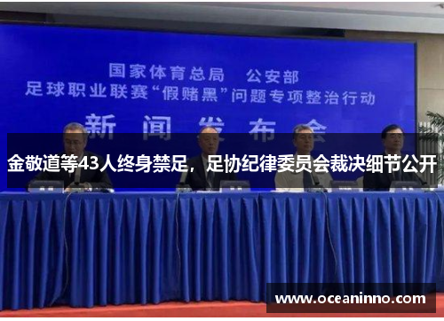 金敬道等43人终身禁足，足协纪律委员会裁决细节公开